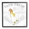 Stupell Industries Vintage Chicken Farm Sign with Black Frame Wall Accent